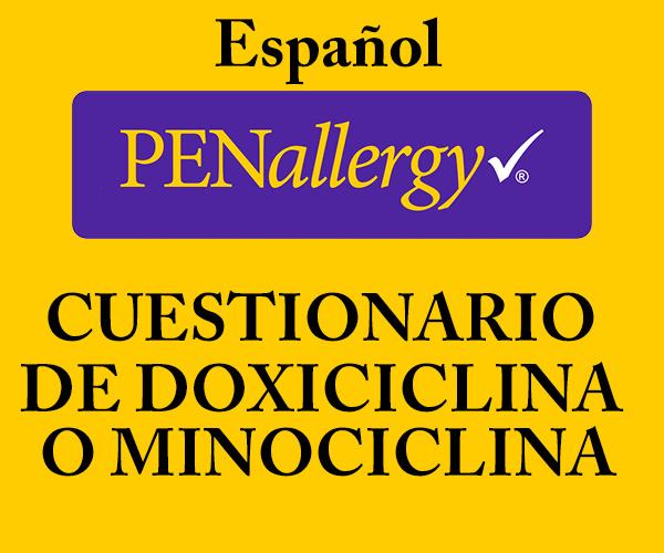 Doxycycline or Minocycline Cuestionairio